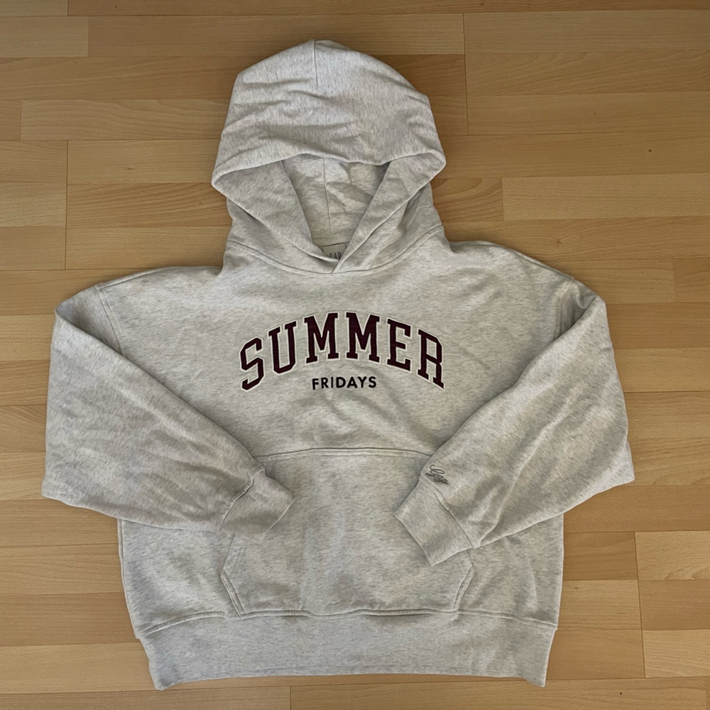 GAP x SUMMER FRIDAYS Light Gray Hoodie